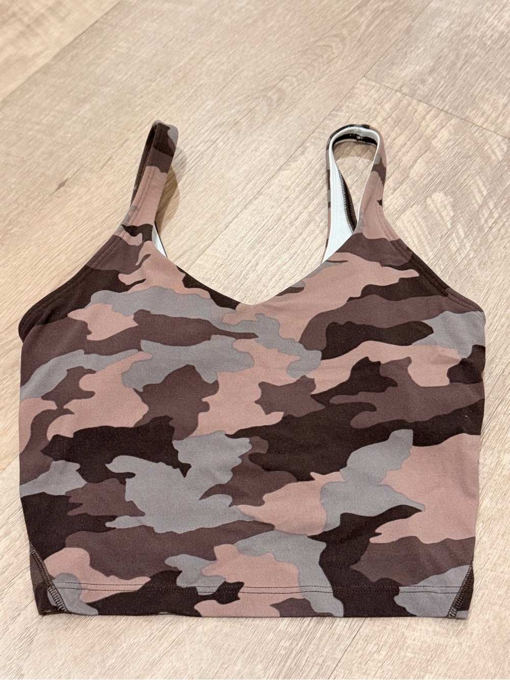 Lululemon Align Camo Crop Tank Top - Brown Camo
